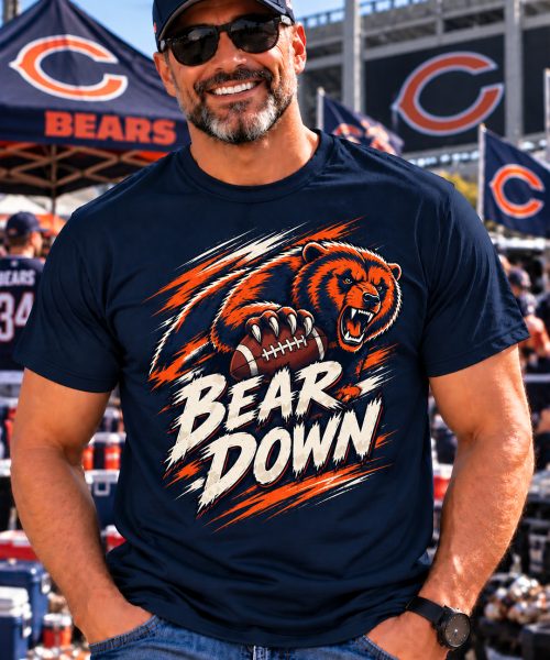 BEAR DOWN - Chicago Bears Vintage T-Shirt