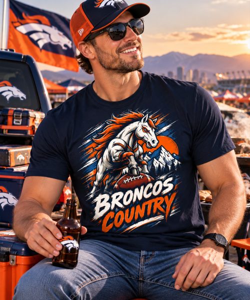 Alternative view of BRONCOS COUNTRY - Denver Broncos Vintage T-Shirt