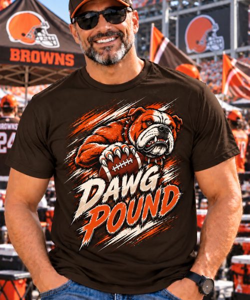 DAWG POUND - Cleveland Browns Vintage T-Shirt