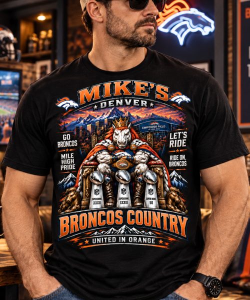 Denver Broncos Premium Shirt – Custom Name