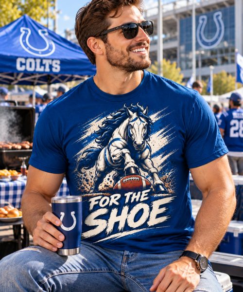 Alternative view of FOR THE SHOE - Indianapolis Colts Vintage T-Shirt