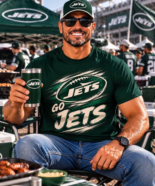 Alternative view of GO JETS - New York Jets Vintage T-Shirt