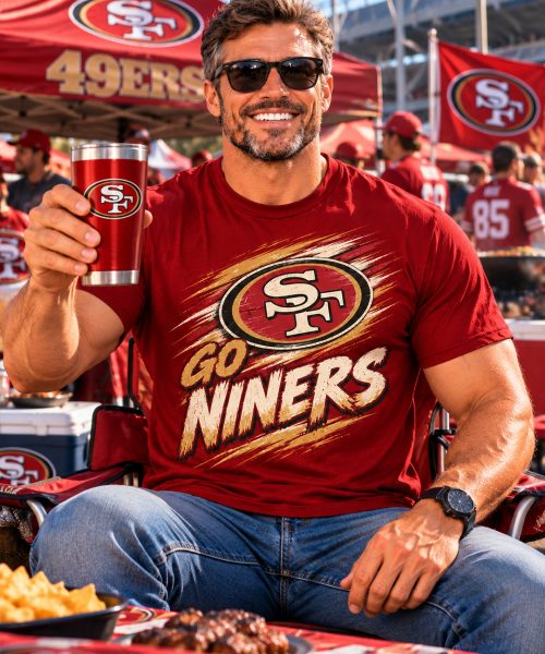 Alternative view of GO NINERS - San Francisco 49ers Vintage T-Shirt