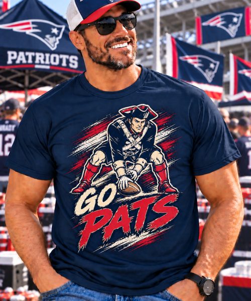 GO PATS - New England Patriots Vintage T-Shirt
