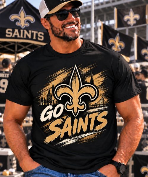 GO SAINTS - New Orleans Saints Vintage T-Shirt