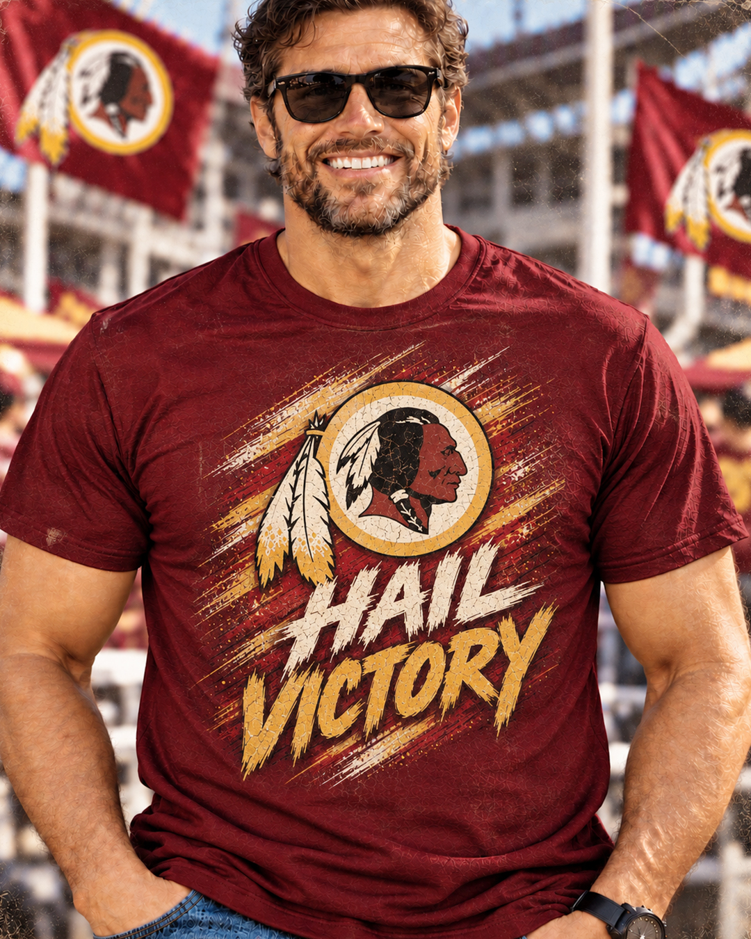 HAIL VICTORY - Washington Redskins Vintage T-Shirt