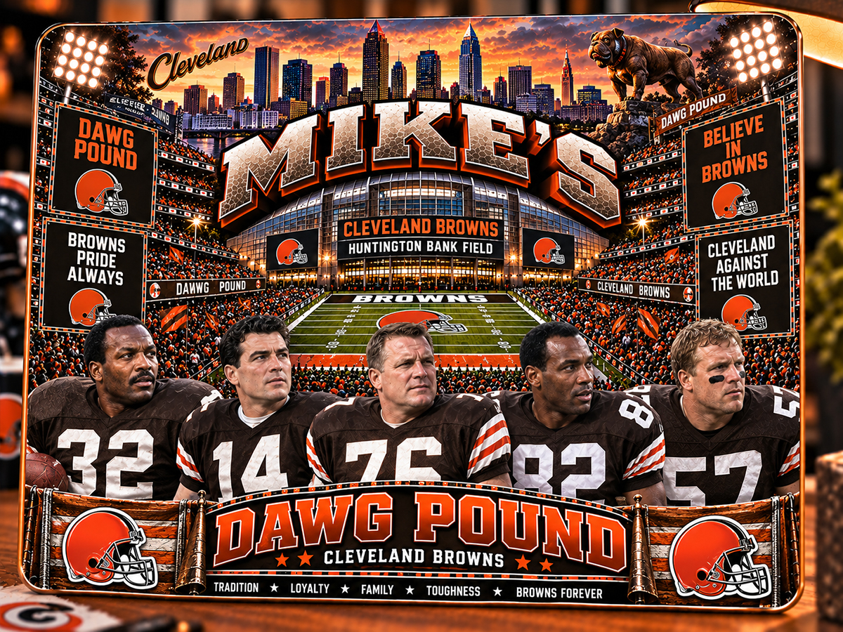 High-Gloss Printed Wooden Wall Art – Custom Name – PICK YOUR TEAM - Image 9