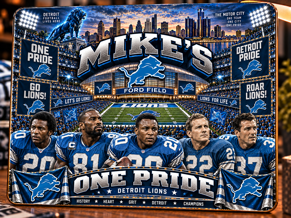 High-Gloss Printed Wooden Wall Art – Custom Name – PICK YOUR TEAM - Image 12