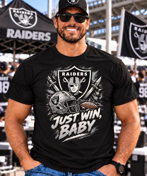 JUST WIN, BABY - Las Vegas Raiders Vintage T-Shirt