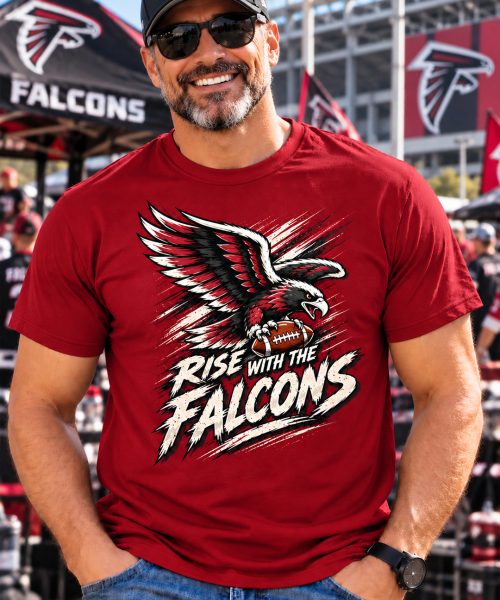 RISE WITH THE FALCONS Atlanta Falcons Vintage T-Shirt
