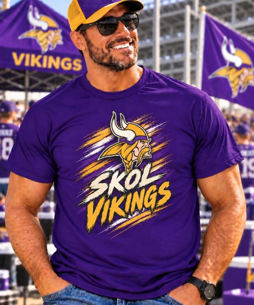 SKOL VIKINGS - Minnesota Vikings Vintage T-Shirt