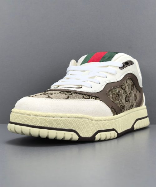 GC Re-Web Sneaker – White/Dark Brown/Beige