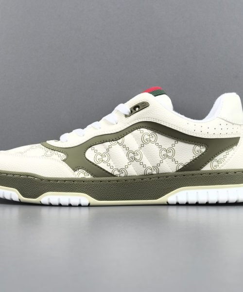 Alternative view of GC Re-Web Sneaker – White/Olive Green
