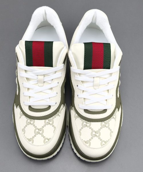 GC Re-Web Sneaker – White/Olive Green