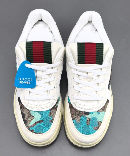 GC Re-Web Sneaker – White/Turquoise Beige