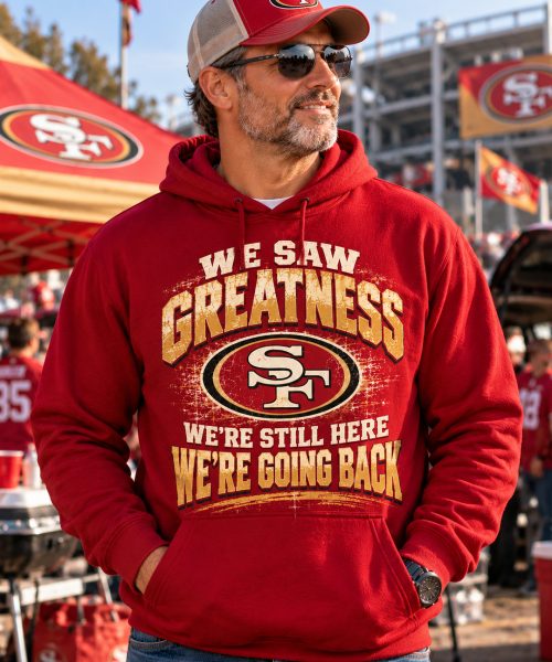 Alternative view of WE SAW 49ERS GREATNESS – Premium Vintage Shirt | Limited Edition