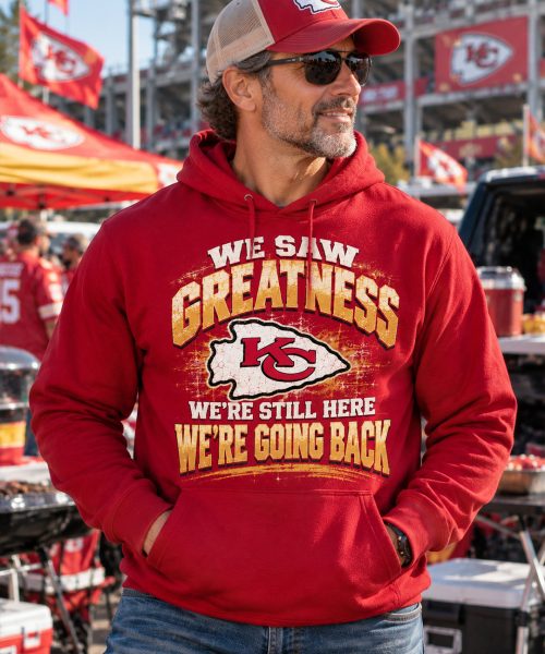 Alternative view of WE SAW CHIEFS GREATNESS – Premium Vintage Shirt | Limited Edition