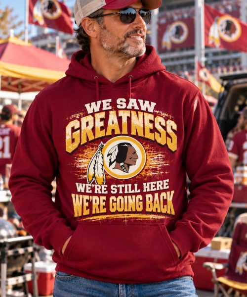 Alternative view of WE SAW REDSKINS GREATNESS – Premium Vintage Shirt | Limited Edition